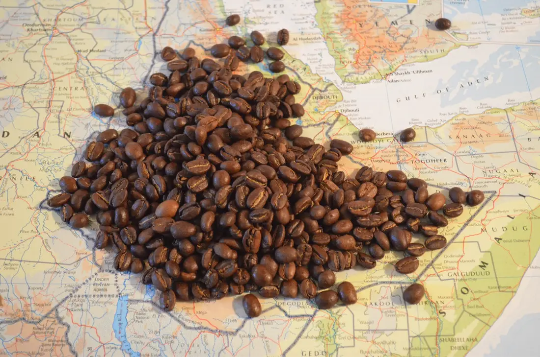 Where did coffee come from originally?